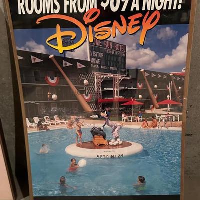 Vintage disney resort poster