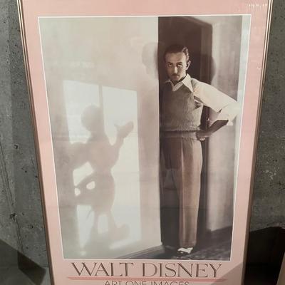 Walt disney framed poster