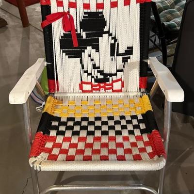 Vintage mickey mouse lawn chair