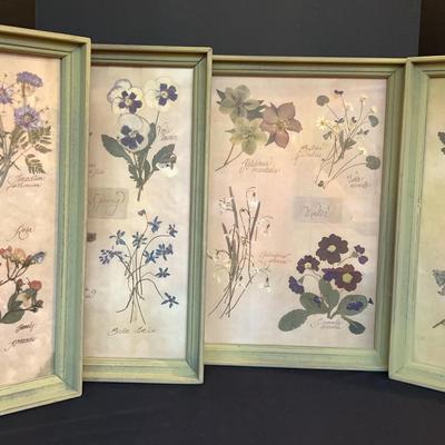 Framed Botanical Prints Of Benjamin Maund’s 1831 Series Of Four Seasons
