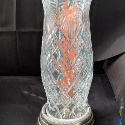 Waterford Crystal hurricane lamp 