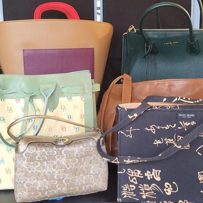 Designer Purses: Kate Spade, Dooney& Bourke, Draper James, Michael Kors, Stone Mountain & Coach 