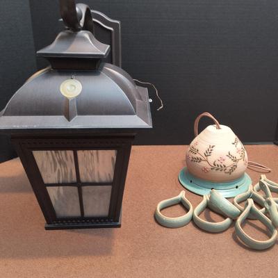 Outdoor Items: Wind Chimes And Light 
