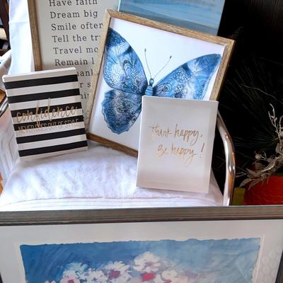 Six Prints, Including One Framed And Signed.