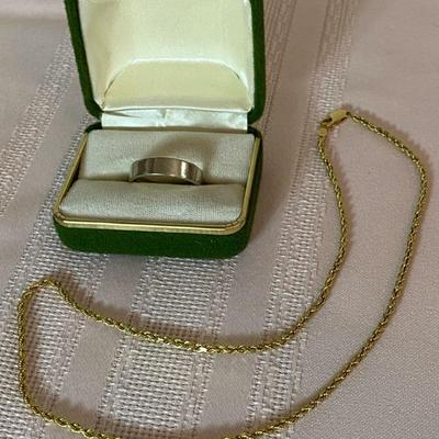 14k Ring & 14k Necklace
