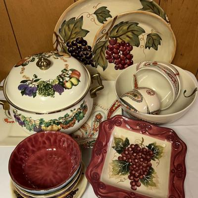 Tabletops Unlimited Enamel Dutch Oven, Platters, Bowls & More