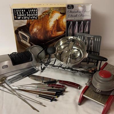 Turkey Roaster, Knives, Food Mill OH MY!