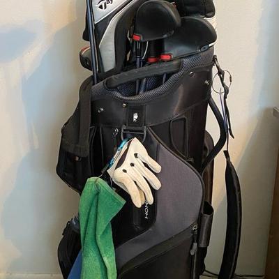 TaylorMade & Adams Golf Clubs In Bag