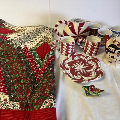 Jeweled Santa On Sleigh, Quilted Tree Skirt & More