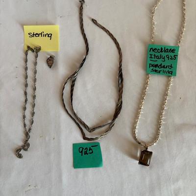 Sterling And 925 Necklaces And Pendant
