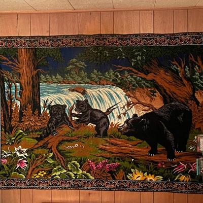 Vintage Bears Wall Hanging 72x48