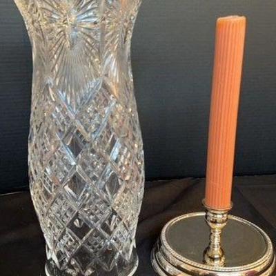 Waterford Crystal hurricane lamp