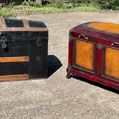 Lot 055-GAR: Vintage and Vibey Trunk Duo