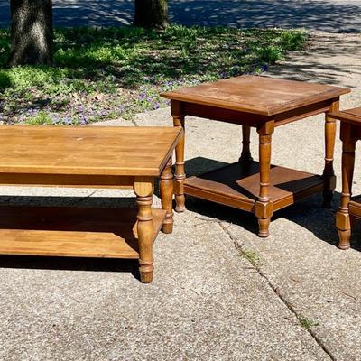 Lot 053-GAR: Coffee/Side Table Trio