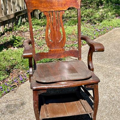 Lot 057-GAR: Antique Commode Armchair