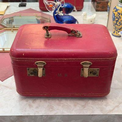 Vintage train travel case