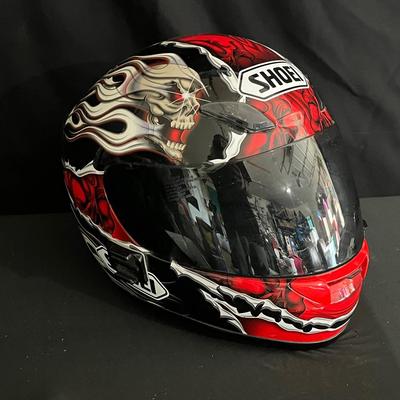 Red Shoei Helmet