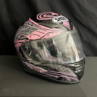 Pink Shoei Helmet