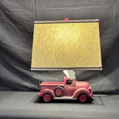 Red Truck Lamp