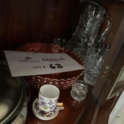 Bottom Shelf Of China Cabinet – All Contents On The Shelf