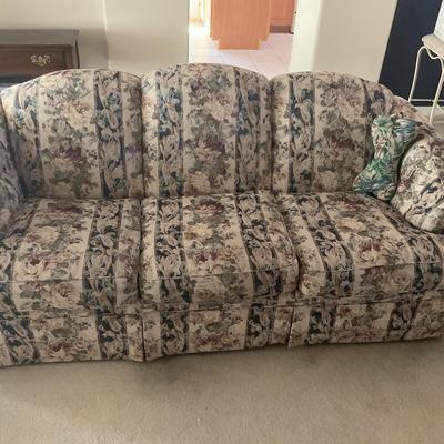 Floral Sofa 77 Inches Long