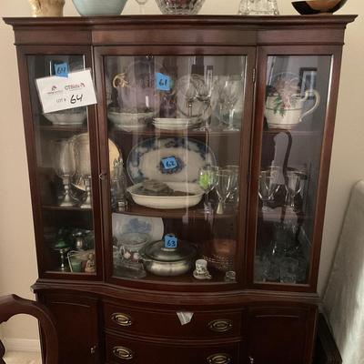 China Cabinet – Does Not Include Any Items Within 47 X 12 X 70