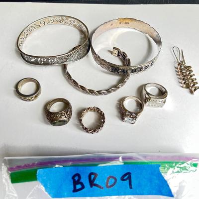 Scrolled Jewelry Stamped 925