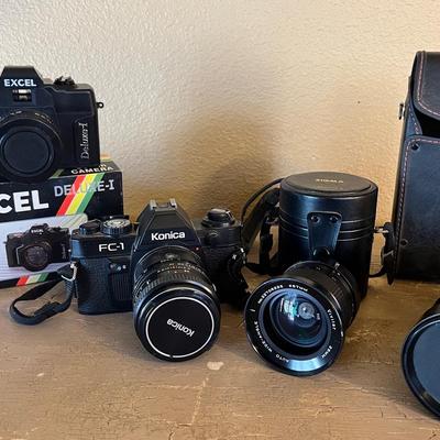 Konica FC-1 Camera, SIGMA Lenses & EXCEL Deluxe-I Camera