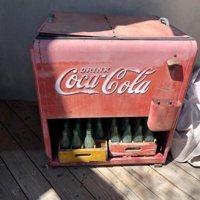 Coca Cola cooler used for parties 