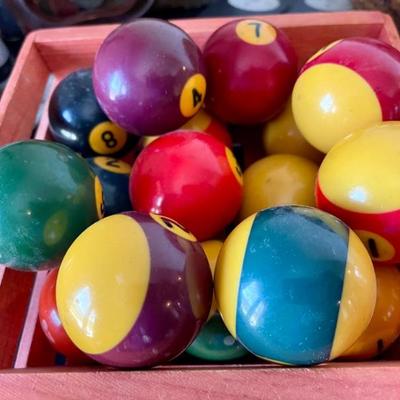 Antique pool balls 