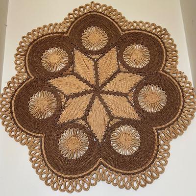 Boho Style Vintage Woven Rattan Wall 