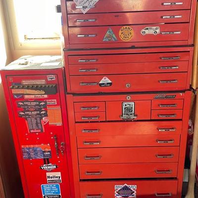 Mac Tool Vintage Tool Box W/ Misv Tools