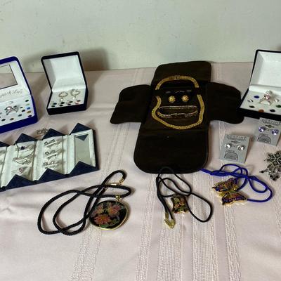 Earring & Necklace Sets, Cloisonne Pendants 