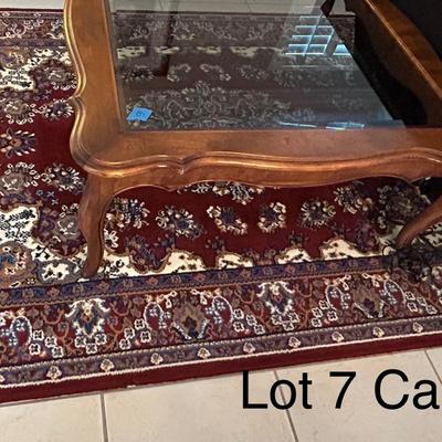 Belgium Made Red/blue Rug