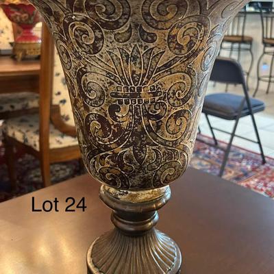  Decorative Vase W/ pedestal
