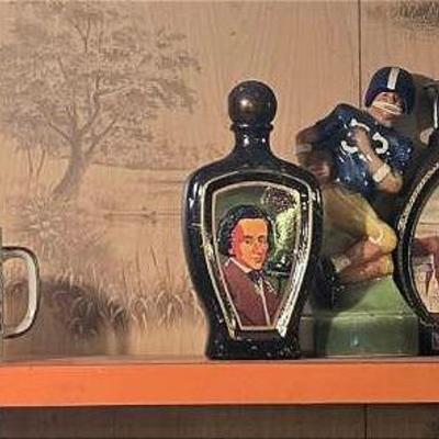 Assorted Decanters & Mugs Lot 