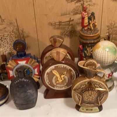 American Decanters and Beer Steins Lot 