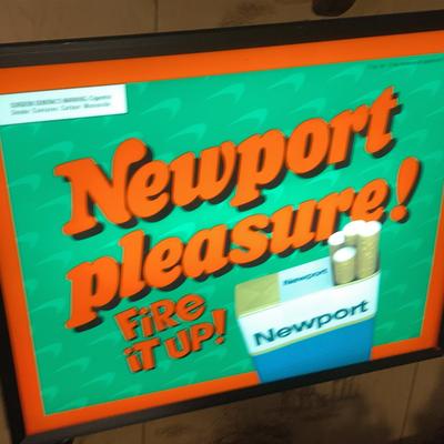 Vintage Newport Cigarettes Sign 