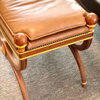 Empire Style Ball Finials Bench
