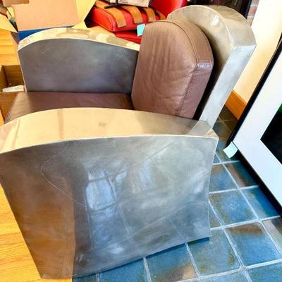 Possible Ici et La (Barcelona) Leather & Metal Chair
