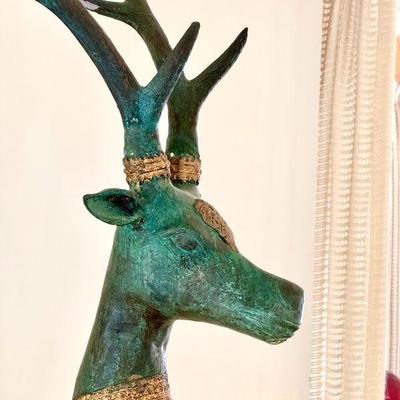 (2) Sarreid Metal Deer-1970s

