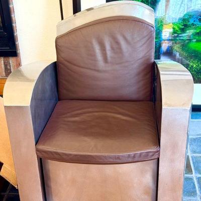 Possible Ici et La (Barcelona) Leather & Metal Chair
