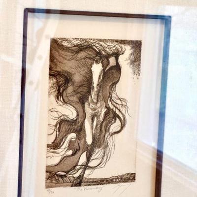 "The Visionary" by Eugène Leroy Etching Limited Edition
