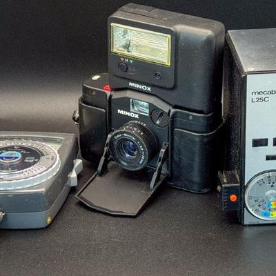 Vintage Minox 35 GL Camera with Flash Attachment