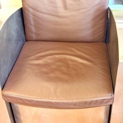 Possible Ici et La (Barcelona) Leather & Metal Chair
