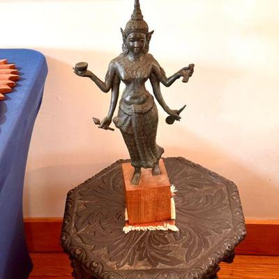 Metal Goddess Statue