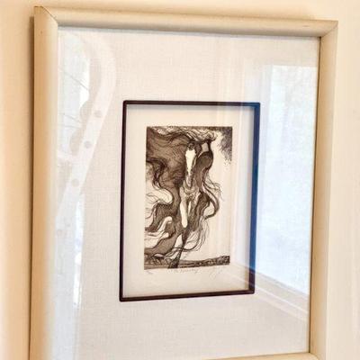 "The Visionary" by Eugène Leroy Etching Limited Edition
