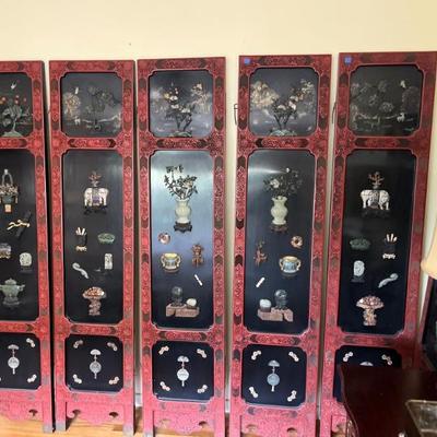 ASIAN 6 PANEL SCREEN