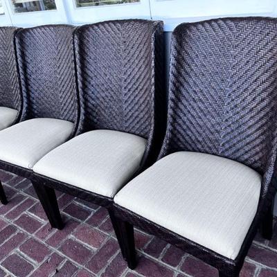 4 RATTAN CHAIRS