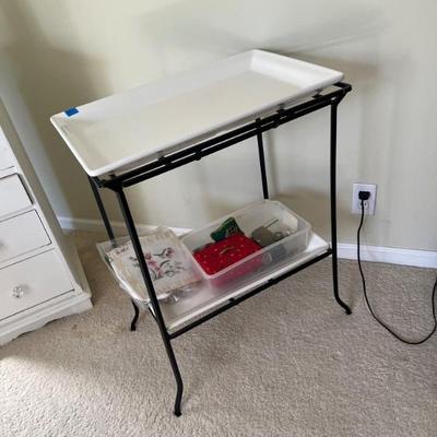 POTTERY BARN BATH TABLE